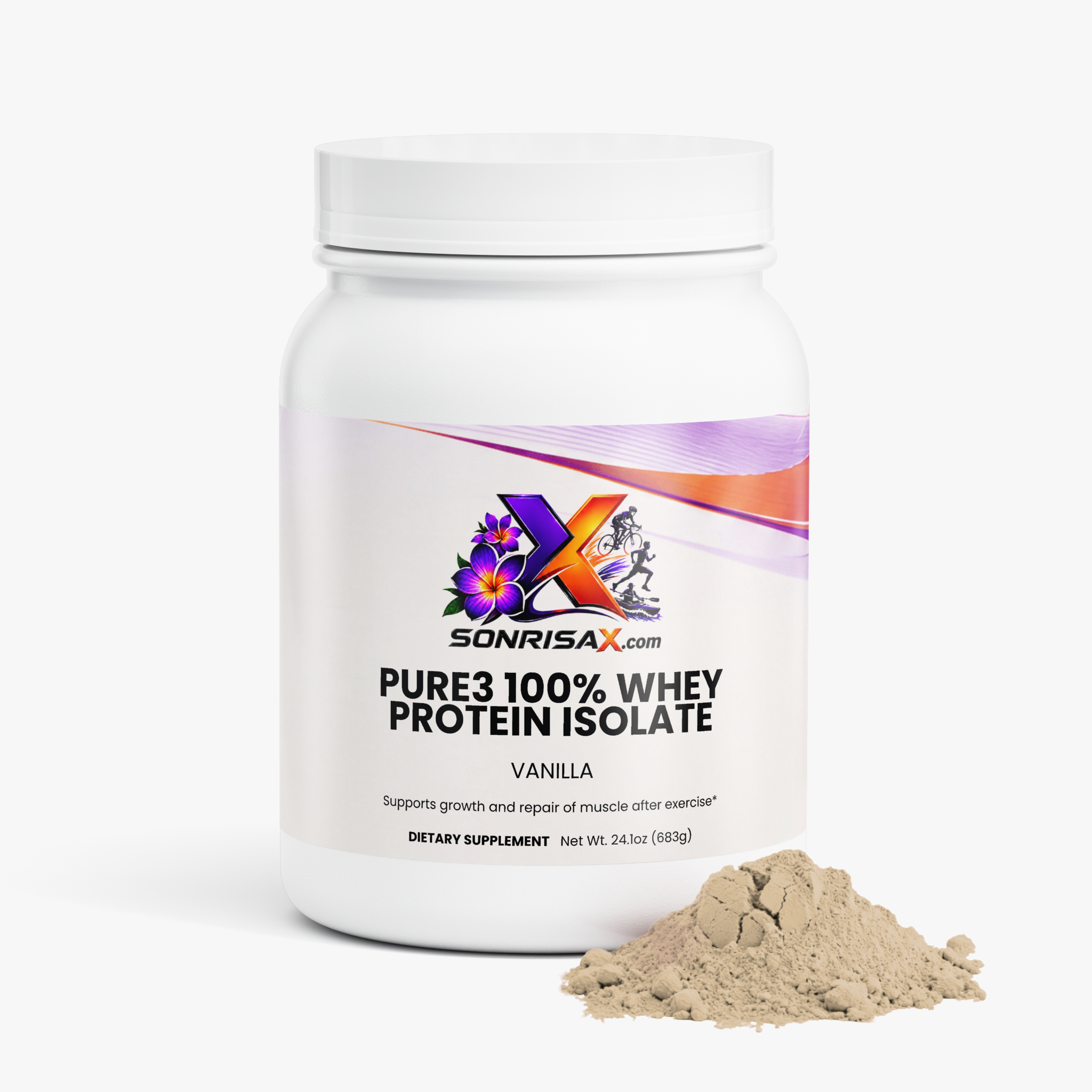 Pure3 100% Whey Protein Isolate (Vanilla)
